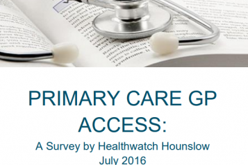 Front cover of Primary Care GP Access - July 2016 Report