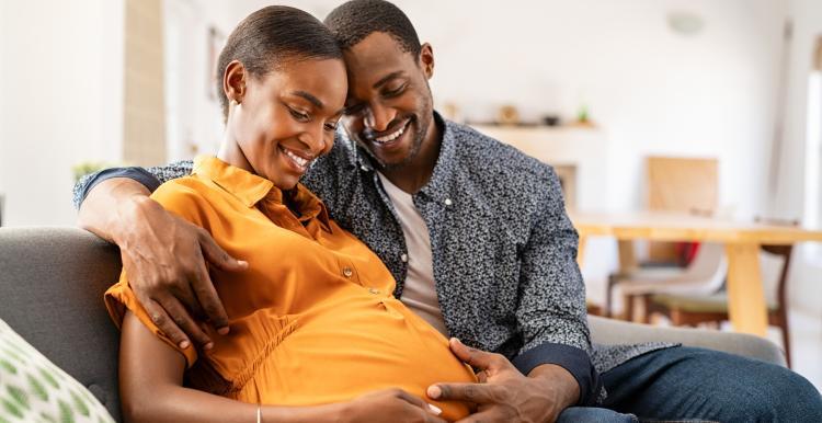 Pregnant woman and her partner