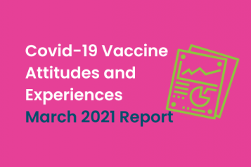 Cover of Covid-19 Vaccine Attitudes and Experiences March 2021 Report 