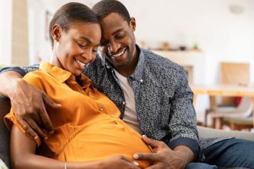 Pregnant woman and her partner